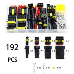 Car Truck Boat 1-6 Pin Waterproof Electrical Connectors Kit with Terminals Seals