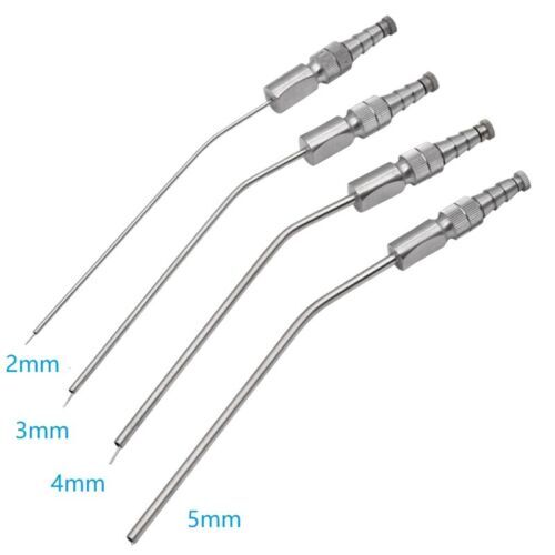 8Pcs Frazier Aspirator Suction Tube Dental Bone Cleaning Instruments Grade