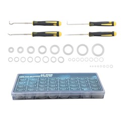 1228 Pcs 32 Size Clear Food Grade Silicone O-Ring Assortment OD 4-32mm