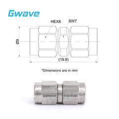SMA Male to SMA Male Adapter, DC – 18GHz