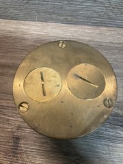 Brass Round Flush Floor Mount Box With Cover