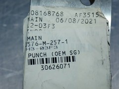 UNKNOWN PUNCH COMPONENT 0576-M-257-1