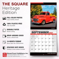 Classic Ford Pickups OFFICIAL | 2027 12×24″ (Hanging) Wall Calendar