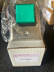 Dortronics Illuminated Green Momentary Pushbutton Wall Switch 5215-SPBxAT