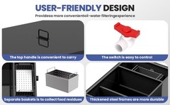 30 Gallon Commercial Under Sink Grease Trap 30 LBS Under Sink Grease Trap