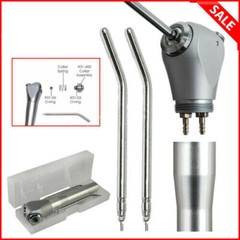 Dental 3 Way Air Water Spray Triple Syringe Handpiece w/ 2 Nozzles Tips Tubes
