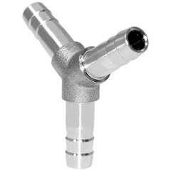 Stainless Steel 5/16 Inch Hose Barb 3 Way Y Shaped Brew Fitting
