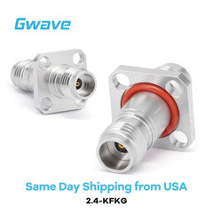 2.4mm Female to 2.4mm Female Adapter with 4 Hole Flange, DC – 50GHz