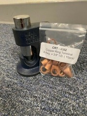 Free 10) 4 AWG. Ring Terminals + Large Gauge Hammer Crimper Tool 1/0 to 8 AWG