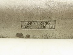 Eaton Crouse-Hinds BUB6 Conduit Body Hub Sizes 2″NPT 75.0 Cubic Inch