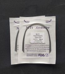 Dental Orthodontic Super Elastic Niti Round Arch Wire Ovoid Form Archwire