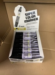 Pilot Jumbo Permanent Marker Refillable Chisel Point Black 43100 (12EA)