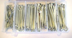 144pc LONG COTTER PIN ASSORTMENT SET EXTRA LARGE