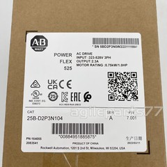 AB 25B-D2P3N104 PowerFlex 525 0.75kW 480V 1Hp AC Drive NEW factory Sealed US