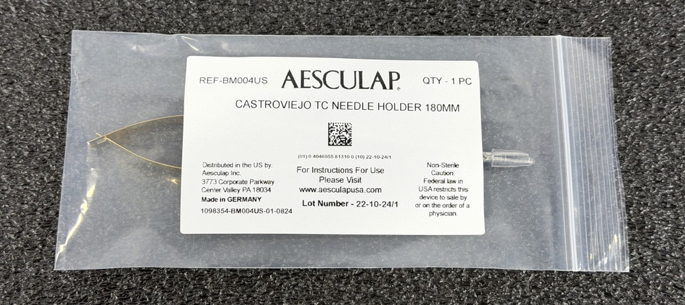 Aesculap Castroviejo TC Needle Holder 180mm