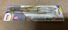 Pentel Sunburst Metallic Gel K908BP2X Gold Gel Ink Pens, Pack of 2