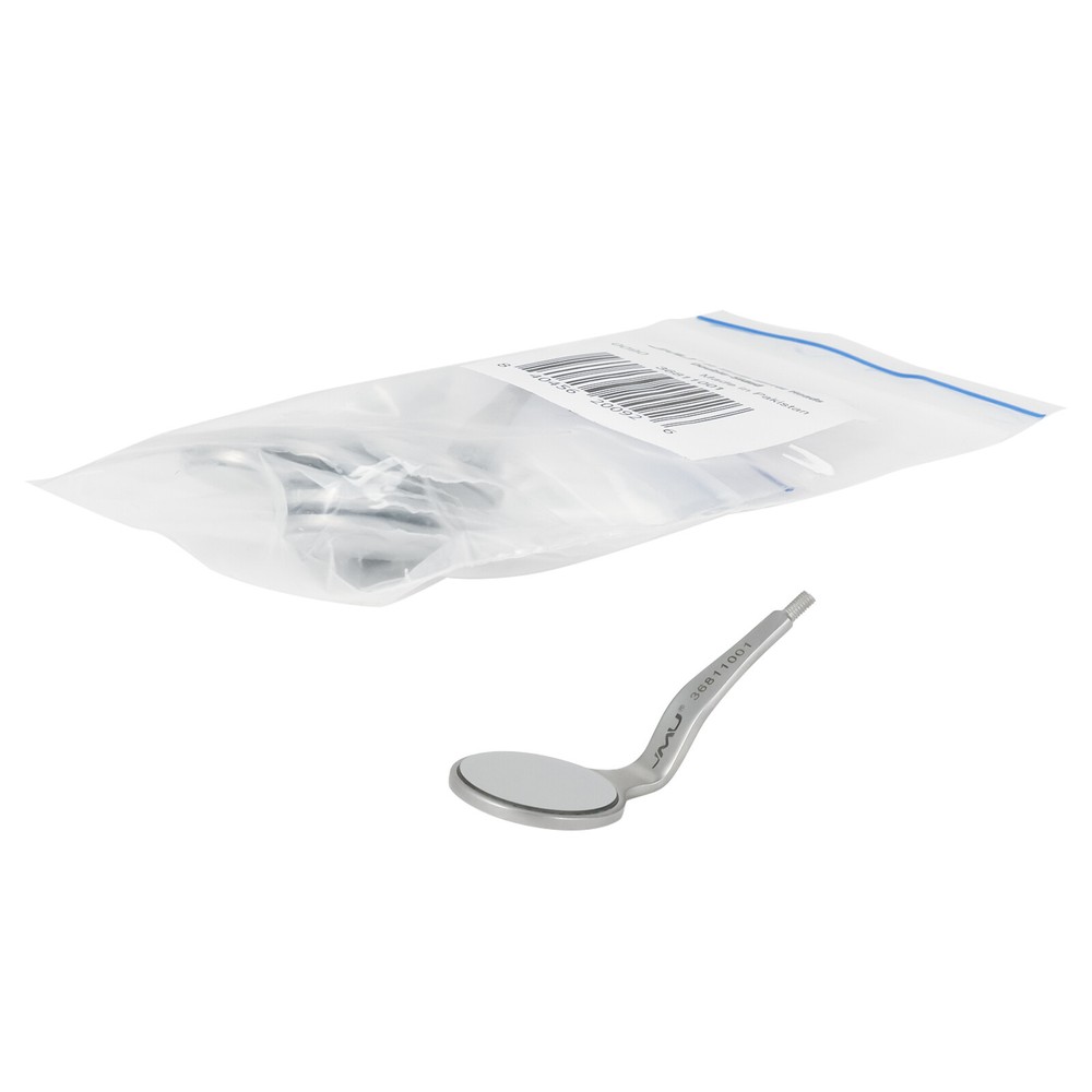 6x Dental Double Sided Mouth Mirror Front Surface 5# Simple Stainless Steel
