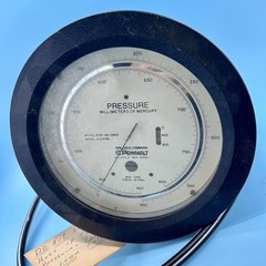8.5″ Wallace & Tiernan 62B-4D-0800 Millimeters of Mercury Pressure Gauge