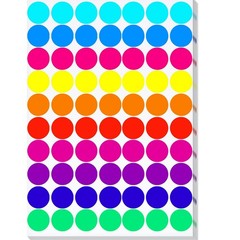 Dot Sticker 2100 Pcs, 3/4″ Blank Garage Sale Price Stickers, Circle Sticker‘s, C
