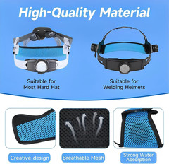 10 PCS Hardhat and Safety Helmet Sweatband, Flame-Resistant, Unique cat-Head Des
