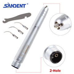 Dental Metal Ultrasonic Air Perio Scaler Handpiece Hygienist 2-Hole W/ 3 Tips st