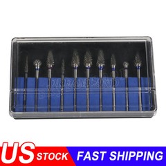 Tungsten Carbide Dental Acrylic Bur Drill 2.35mm Fit Teeth Handpiece 10pcs/set