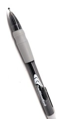 30ct Lot Misprint Click Pens MAXGLIDE Hub Pen: BLACK & GRAY Thick Rubber Grip