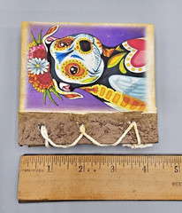 Dog Day of Dead Journal Notebook Diary Handmade Bark Paper Natural Twine Mexico