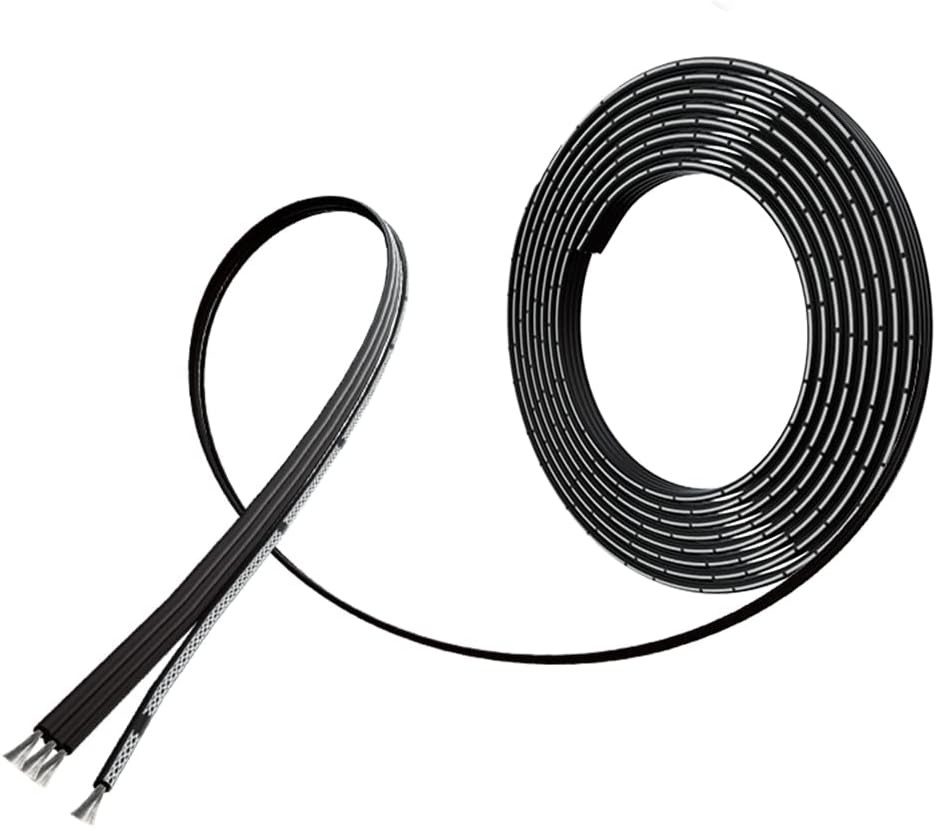 24 Gauge Silicone Ribbon Cable Flexible 4Pack Black 5 ft Flat AWG Stranded