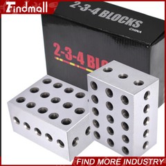 Ultra Precision 1 Matched Pair 2-3-4 Blocks 23 Holes .0002″ Precision New