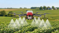 Agricultural Crop Sprayer Drone 8 Gal 37 acr/hr Lift 150 lb. Daily 296 acres 30L