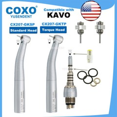 COXO Dental Turbine Fiber Optic High Speed Handpiece LED Coupler 6 Pin Fit KAVO