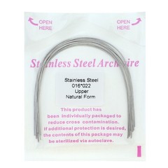 Dental Orthodontic Stainless Steel Archwires Natural Form Rectangular 16×22