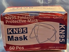 CHISIP KN95 FOLDABLE PROTECTIVE MASK 60 PIECES NON-MEDICAL – DISPOSABLE