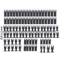 100 Pcs Japanese Tooth Oscillating Saw Blades Titanium Multitool Blades Kit