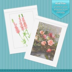 100 Pack 18 3/8×24 1/8 Crystal Clear Bag for 18×24 Art Prints, Photos & mat Matt