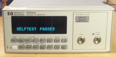HP 8156A 1310/1550nm Optical Attenuator Option 101 pass self test