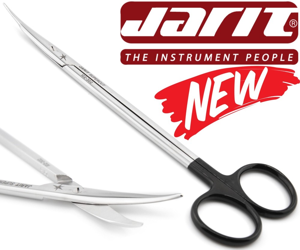 JARIT 102-302 Surgical Curved Face Lift Supercut Serrated Jamison Scissors 7″