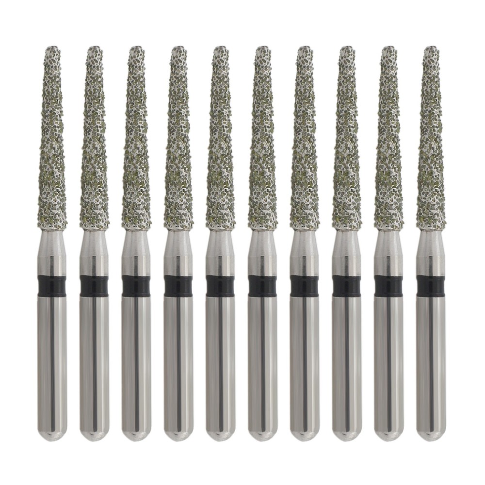 Multi-Use Dental Diamond Burs Round End Taper FG 850/016SC Super Coarse Black