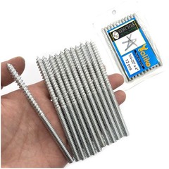 12 Pack 1/4-20 x 4 Inch Hanger Bolts Silver 1/4-20″x4″-12PCS