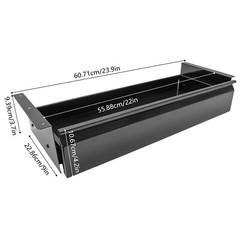 22” Black Space Saver Sliding Under Desk Storage Drawer Pull-out Drawer