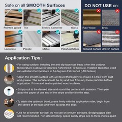Anti Slip Tape with Roller, 4 Inch x 35 Ft Grip Tape for Stairs Outdoor/Indoor,