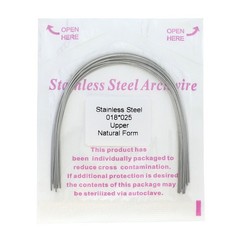 Dental Orthodontic Stainless Steel Archwires Natural Form Rectangular 16×22