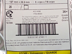 25 PK 3M CUBITRON II Fiber Discs 982C 5″ x 7/8″ 36 Grit 27401 7000000392