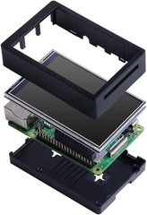 Raspberry Pi 4 Compatible 3.5 Inch Touch Screen with Case and Heatsinks Included
