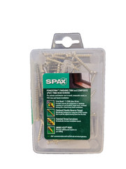 SPAX 1 1/2 Exterior/Interior Power-Trim Finish Head Wood & PVC Screws 100 pcs