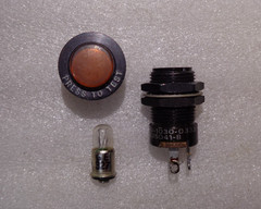 AIRCRAFT WARNING LIGHT DIALCO YELLOW INDICATOR MS25041-8 NEW