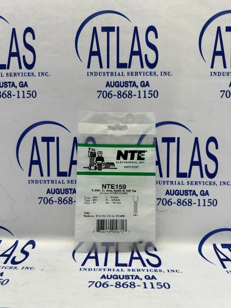 NTE NTE159 T-PNP, Si, Amp, Audio to VHF Sw ***Authorized NTE Distributor***