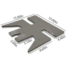 Special shaped Interchangeable Lower Platen Iron Dark Gray White Wear Resistant