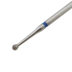 Dental Diamond Burs Round Surgical Friction Grip FG 801L/014M Standard Grit Blue